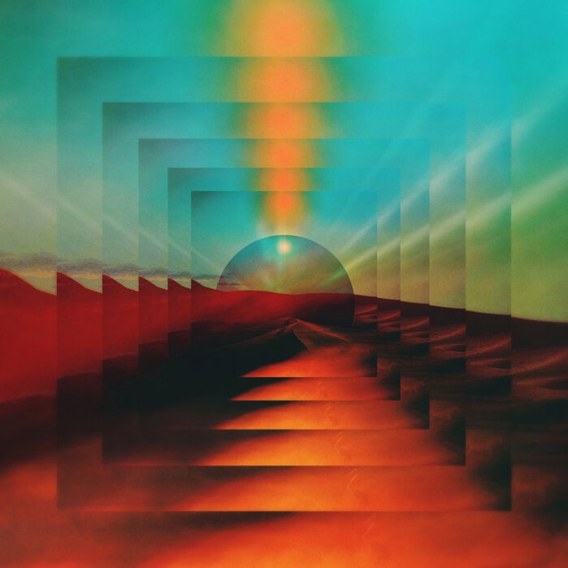 Tapet abstract cu culori vibrante și un design unic.