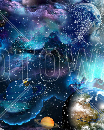 Space Essay tapet perete cu design cosmic