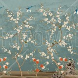 Chinoiserie Garden, Blue, Photowall