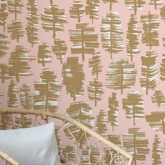 Fototapet Forest, Peach Caramel, Personalizat, Photowall