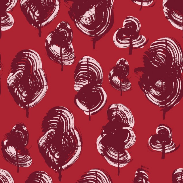 Tapet Leaves, Red Poppy, Photowall, cu un design modern de frunze de mac roșu, pentru a adăuga un strop de culoare și eleganță casei tale.