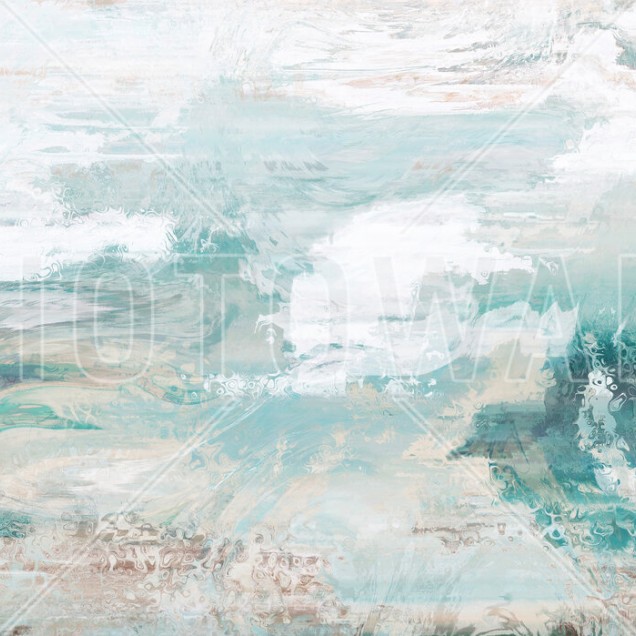 Sea and Sky Extract fototapet abstract cu nuanțe de albastru și gri.