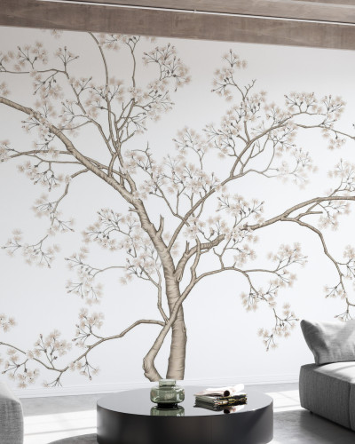 Tapet Le Arbre cu un design minimalist și elegant, perfect pentru a crea o atmosferă relaxantă în orice încăpere.