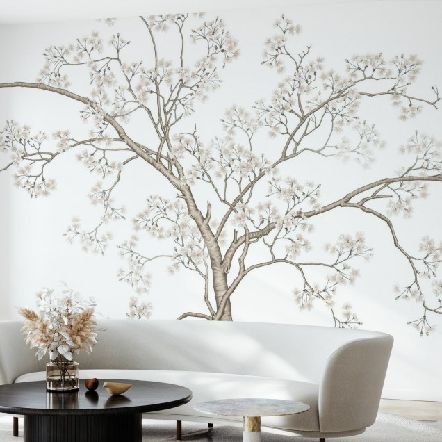 Tapet Le Arbre cu un design minimalist și elegant, perfect pentru a crea o atmosferă relaxantă în orice încăpere.