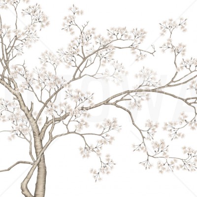 Tapet Le Arbre cu un design minimalist și elegant, perfect pentru a crea o atmosferă relaxantă în orice încăpere.
