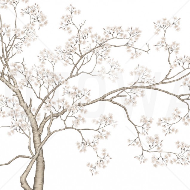 Tapet Le Arbre cu un design minimalist și elegant, perfect pentru a crea o atmosferă relaxantă în orice încăpere.