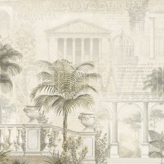 Fototapet Tropical Residence, Sepia, personalizat, Photowall