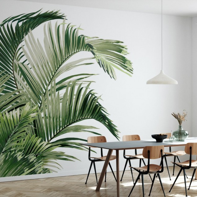 Tapet cu frunze tropicale Piece of Paradise, Viridescent