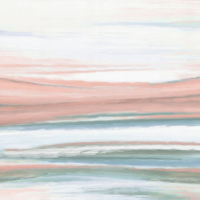 Wallpaper abstract cu nuante pastelate de roz si albastru, pentru o atmosfera relaxanta.