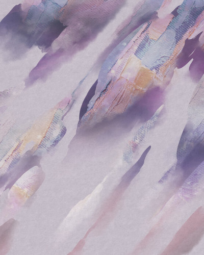 Tapet Dream Flash, Plum - un design abstract modern, cu nuanțe subtile de mov, pentru camera de zi sau dormitor.