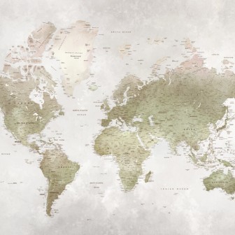 Fototapet World Map, Smoky, Photowall