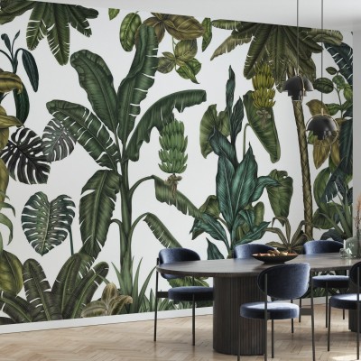 Tapet cu design tropical Jungle Leaves
