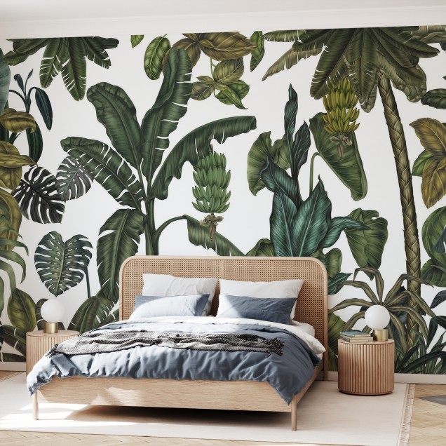 Tapet cu design tropical Jungle Leaves