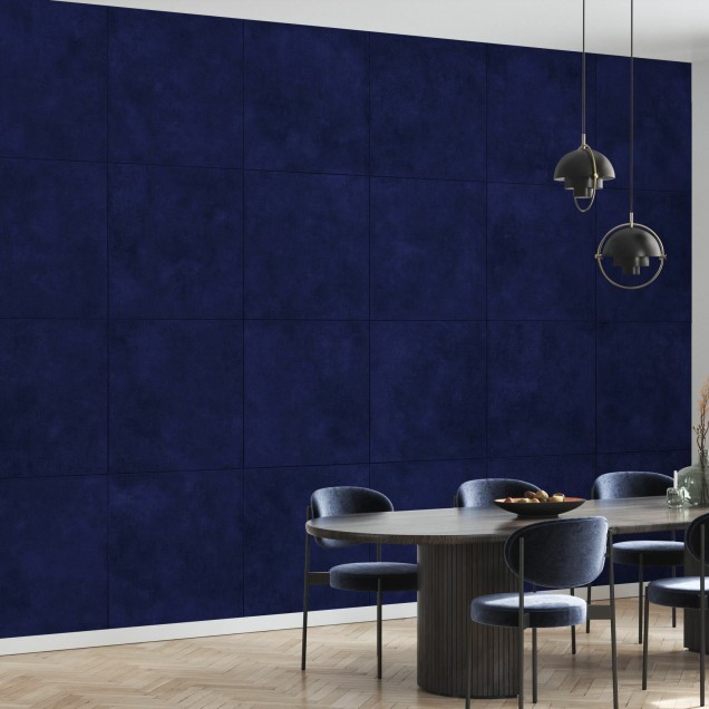 Wallpaper cu aspect de cupru, albastru, pentru pereți