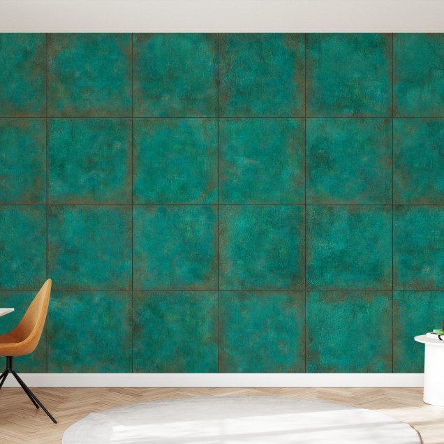 Tapet Copper Plates, Dark, cu design industrial