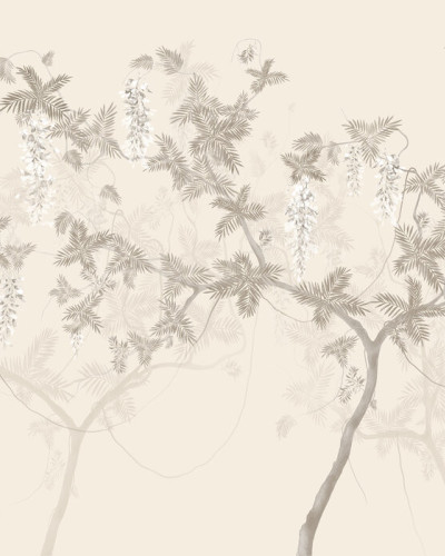 Tree Waltz - Soft Beige, Photowall