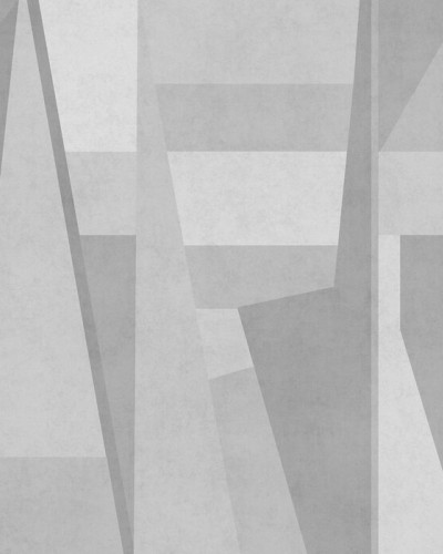 Tapet geometric gri Geometric Samba V, cu un design modern, perfect pentru dormitor, living sau hol.