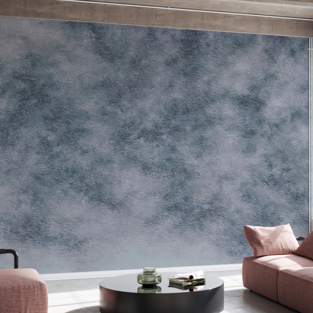 Wallpaper Up Blue, cu nuanțe delicate de albastru și o textură subtilă