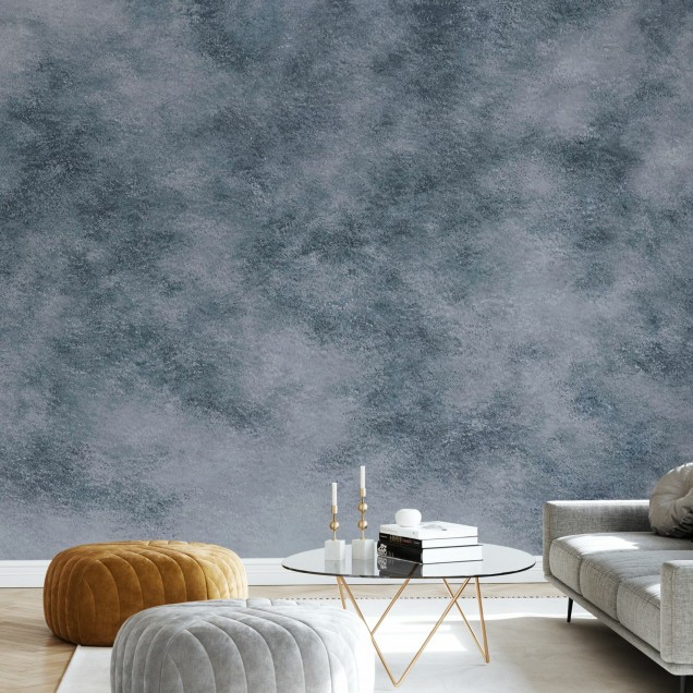 Wallpaper Up Blue, cu nuanțe delicate de albastru și o textură subtilă