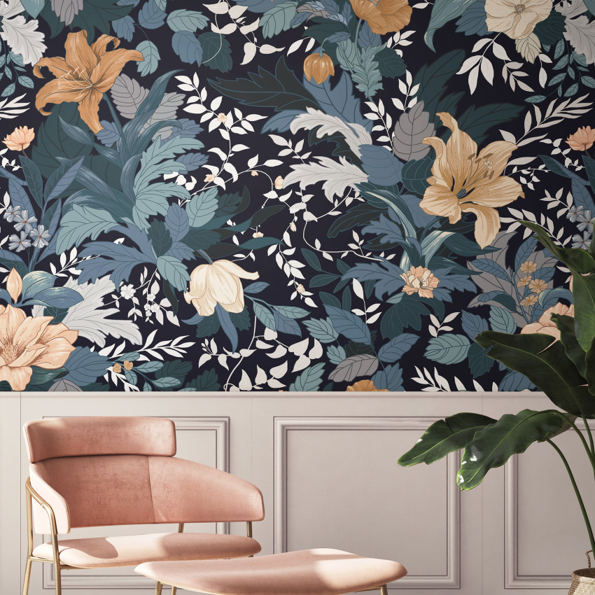 Allure, Twilight Garden, Photowall - Tapet floral modern