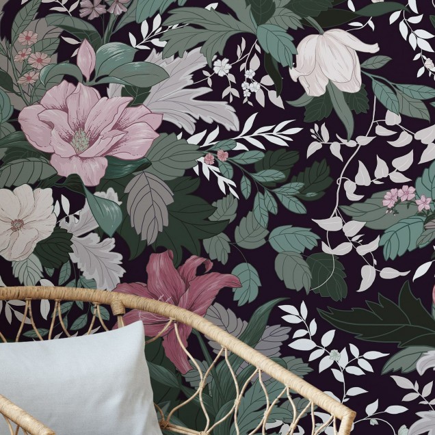 Allure, Twilight Garden, Photowall - Tapet floral modern
