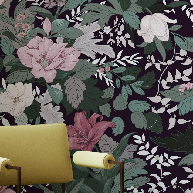 Allure, Twilight Garden, Photowall - Tapet floral modern