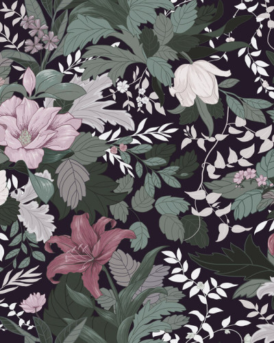Allure, Twilight Garden, Photowall - Tapet floral modern