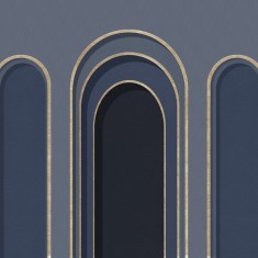 Fototapet Arch Adornment, Blue, Personalizat, Photowall