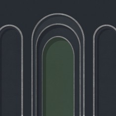 Fototapet Arch Adornment, Blue Green, Personalizat, Photowall