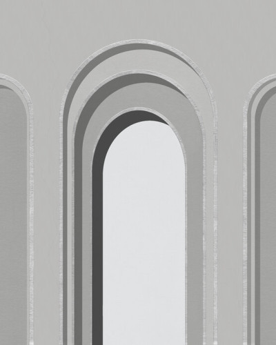 Tapet cu arcade gri, minimalist și elegant.