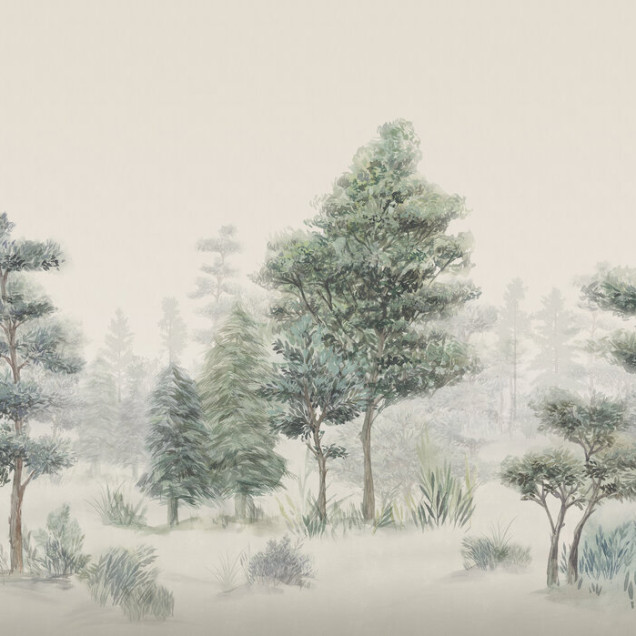 Fototapet Bohemian Forest, cu un design unic de pădure, ideal pentru decorarea interiorului