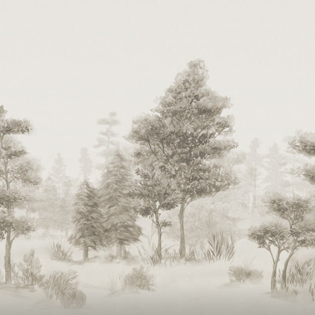 Bohemian Forest Sepia wallpaper
