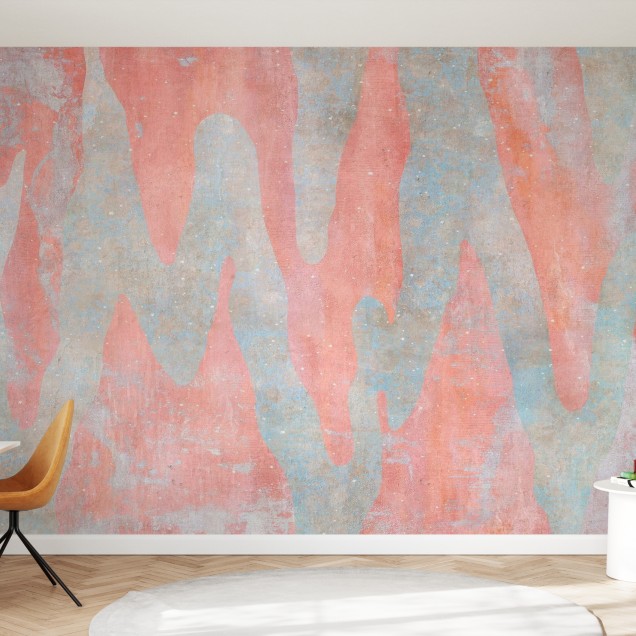 Tapet Aracio cu design abstract, in culori pastelate, perfect pentru living, dormitor sau dining