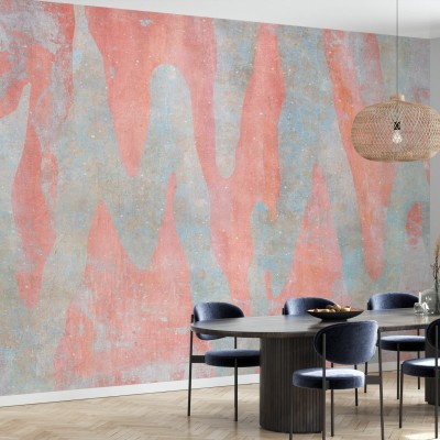 Tapet Aracio cu design abstract, in culori pastelate, perfect pentru living, dormitor sau dining