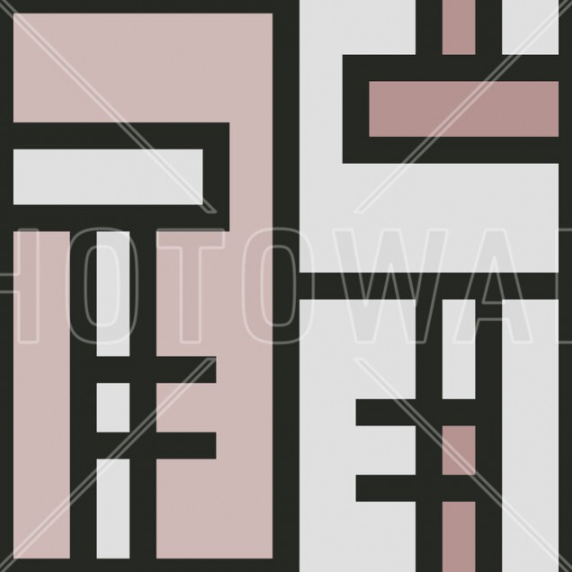 Pink Brick, Shifted, Photowall - tapet geometric cu linii curate, design modern si minimalist pentru a adauga un strop de eleganta in casa ta.