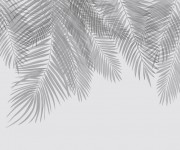 Fototapet Hanging Palm Leaves, Gray, Personalizat, Photowall