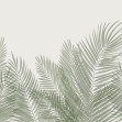 Swaying Palm Leaves - Beige-Green, Photowall