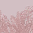 Swaying Palm Leaves - Pink, Photowall
