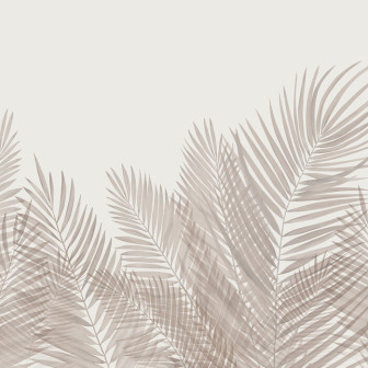 Swaying Palm Leaves - Sepia, Photowall