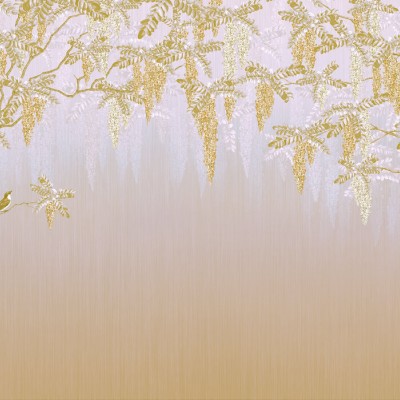 Tapet floral Wisteria, Yellow