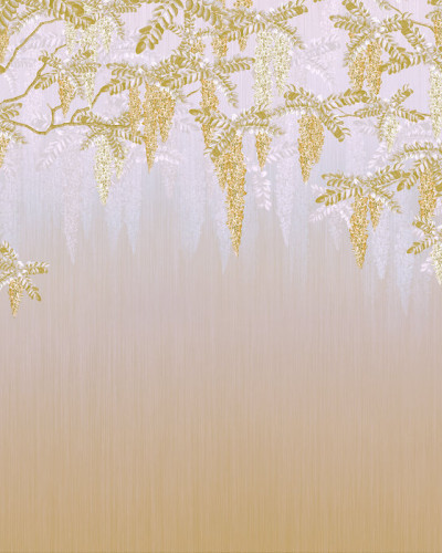 Tapet floral Wisteria, Yellow