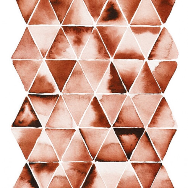 Tapet cu triunghiuri portocalii delicate, perfect pentru a adăuga o notă de culoare și stil camerei tale.