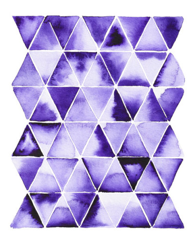 Tapet cu triunghiuri purpurii, design geometric modern
