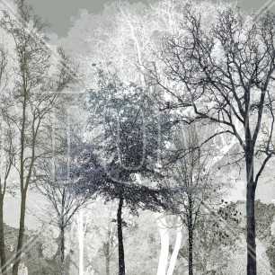 Fototapet Winter Blues in the Woods, Personalizat, Photowall