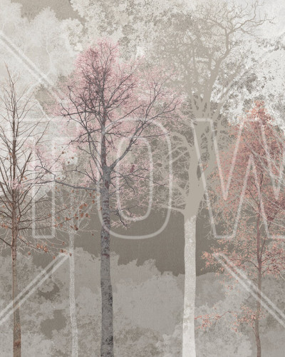 Hidden Bird, Pink Beige, Photowall
