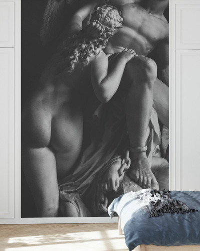 Imagine de fundal Statue III, o imagine alb-negru cu o statuie a unei femei