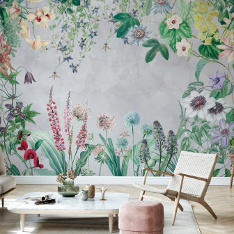 Fototapet cu motiv floral, grădină suspendată
