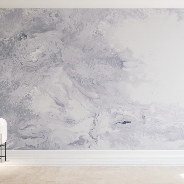 Weave Photowall - tapet cu model de marmură gri, decor modern minimalist.