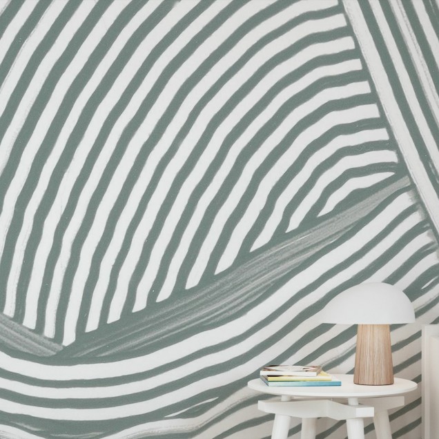 Tapet cu design abstract in nuante de gri, Weaving II