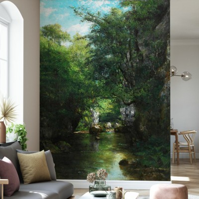 Fototapet Water Stream, Gustave Courbet, Personalizat, Photowall, Fototapet living 